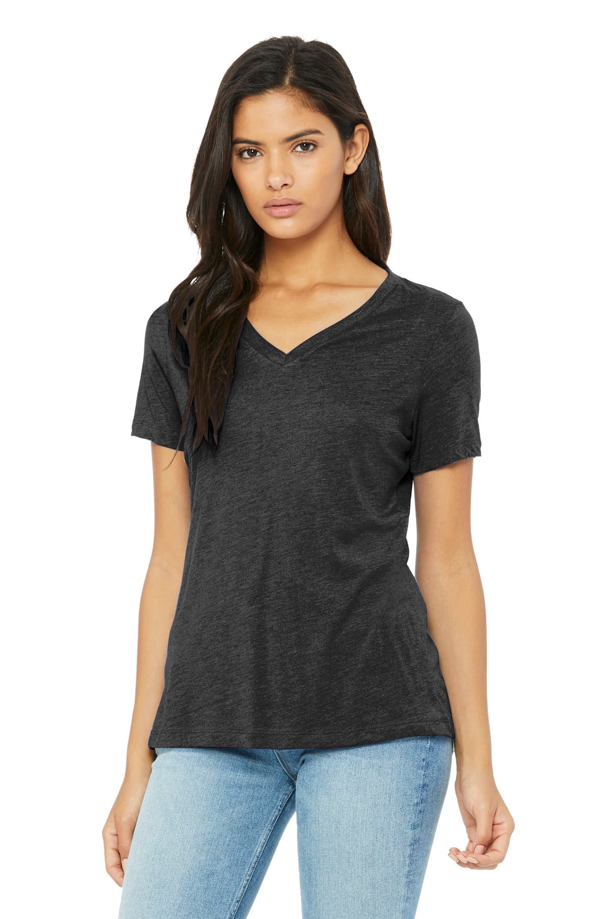 DISCONTINUED BELLA+CANVAS® Women's Relaxed Triblend V-Neck Tee BC6415